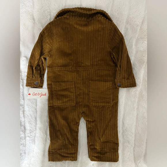 🆕 Cat & Jack Infant Corduroy One Piece Jumpsuit - Picture 3 of 4